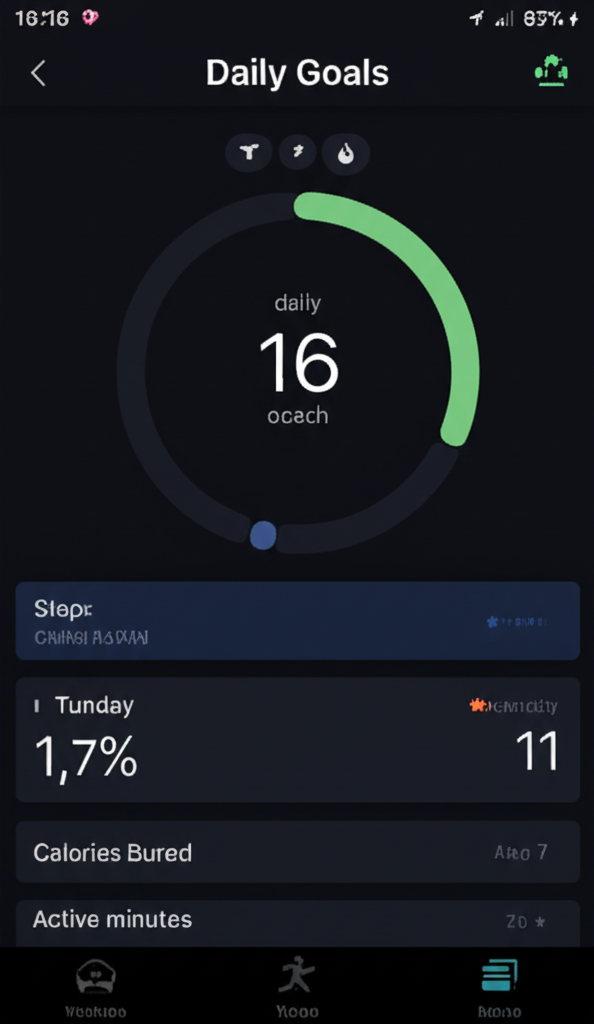 HealthTrack - Dashboard Screen